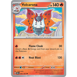 Volcarona 41/197 Pokemon TCG Scarlet & Violet Obsidian Flames