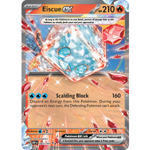 Double Rare Eiscue ex 42/197 Pokemon TCG Scarlet & Violet Obsidian Flames