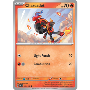 Charcadet 43/197 Pokemon TCG Scarlet & Violet Obsidian Flames