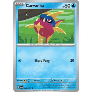 Carvanha 46/197 Pokemon TCG Scarlet & Violet Obsidian Flames