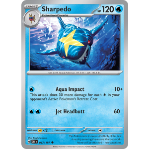 Sharpedo 47/197 Pokemon TCG Scarlet & Violet Obsidian Flames