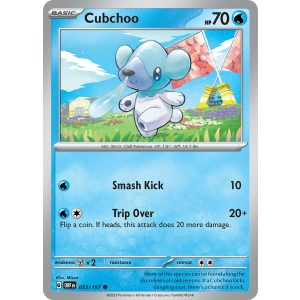 Cubchoo 53/197 Pokemon TCG Scarlet & Violet Obsidian Flames