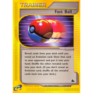 Fast Ball 124/144 Pokemon TCG E-Card Skyridge