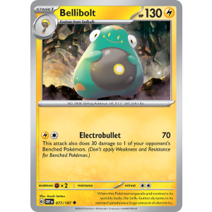 Bellibolt 77/197 Pokemon TCG Scarlet & Violet Obsidian Flames