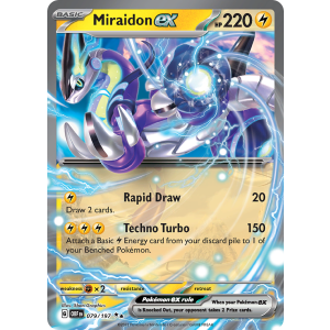 Double Rare Miraidon ex 79/197 Pokemon TCG Scarlet & Violet Obsidian Flames