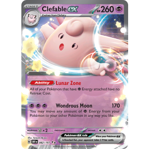 Double Rare Clefable ex 82/197 Pokemon TCG Scarlet & Violet Obsidian Flames