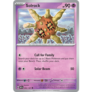 Solrock 93/197 Pokemon TCG Scarlet & Violet Obsidian Flames