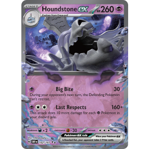 Double Rare Houndstone ex 102/197 Pokemon TCG Scarlet & Violet Obsidian Flames