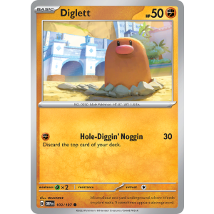 Diglett 103/197 Pokemon TCG Scarlet & Violet Obsidian Flames