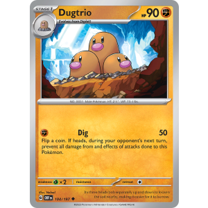 Dugtrio 104/197 Pokemon TCG Scarlet & Violet Obsidian Flames