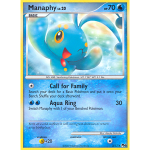 Manaphy 3/17 Pokemon TCG POP POP Series 6