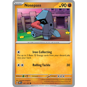 Nosepass 107/197 Pokemon TCG Scarlet & Violet Obsidian Flames