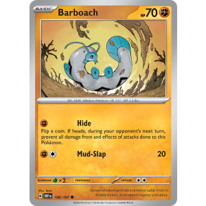 Barboach 108/197 Pokemon TCG Scarlet & Violet Obsidian Flames