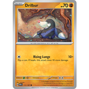 Drilbur 111/197 Pokemon TCG Scarlet & Violet Obsidian Flames