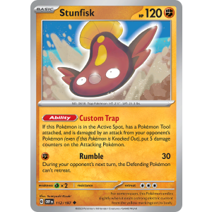 Stunfisk 112/197 Pokemon TCG Scarlet & Violet Obsidian Flames