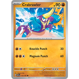 Crabrawler 114/197 Pokemon TCG Scarlet & Violet Obsidian Flames