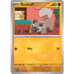 Rockruff 116/197 Pokemon TCG Scarlet & Violet Obsidian Flames