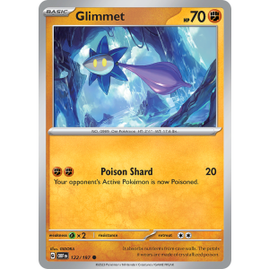 Glimmet 122/197 Pokemon TCG Scarlet & Violet Obsidian Flames