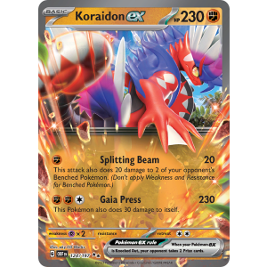 Double Rare Koraidon ex 124/197 Pokemon TCG Scarlet & Violet Obsidian Flames