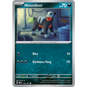 Houndour 132/197 Pokemon TCG Scarlet & Violet Obsidian Flames