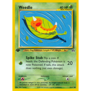 Weedle 70/75 Pokemon TCG Neo Neo Discovery