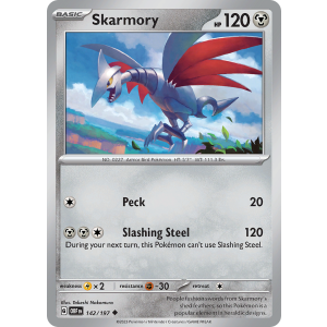 Skarmory 142/197 Pokemon TCG Scarlet & Violet Obsidian Flames