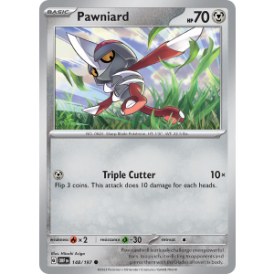 Pawniard 148/197 Pokemon TCG Scarlet & Violet Obsidian Flames