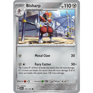 Bisharp 149/197 Pokemon TCG Scarlet & Violet Obsidian Flames