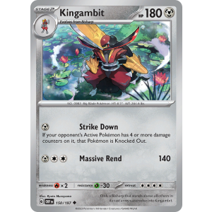 Kingambit 150/197 Pokemon TCG Scarlet & Violet Obsidian Flames