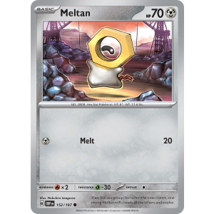 Meltan 152/197 Pokemon TCG Scarlet & Violet Obsidian Flames