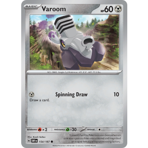 Varoom 154/197 Pokemon TCG Scarlet & Violet Obsidian Flames