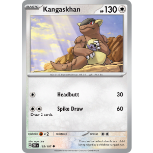 Kangaskhan 165/197 Pokemon TCG Scarlet & Violet Obsidian Flames