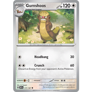 Gumshoos 177/197 Pokemon TCG Scarlet & Violet Obsidian Flames