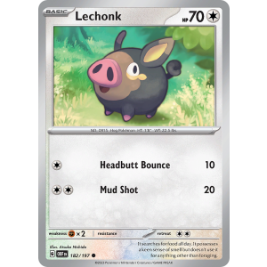 Lechonk 182/197 Pokemon TCG Scarlet & Violet Obsidian Flames