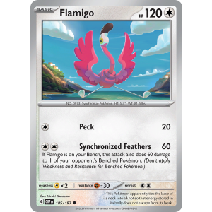 Flamigo 185/197 Pokemon TCG Scarlet & Violet Obsidian Flames