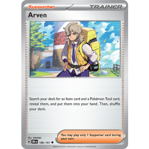 Arven 186/197 Pokemon TCG Scarlet & Violet Obsidian Flames