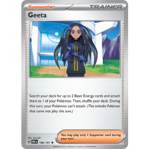 Geeta 188/197 Pokemon TCG Scarlet & Violet Obsidian Flames