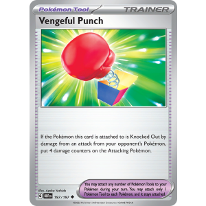 Vengeful Punch 197/197 Pokemon TCG Scarlet & Violet Obsidian Flames