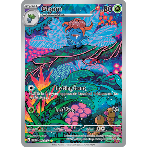 Illustration Rare Gloom 198/197 Pokemon TCG Scarlet & Violet Obsidian Flames