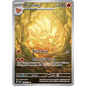 Illustration Rare Ninetales 199/197 Pokemon TCG Scarlet & Violet Obsidian Flames