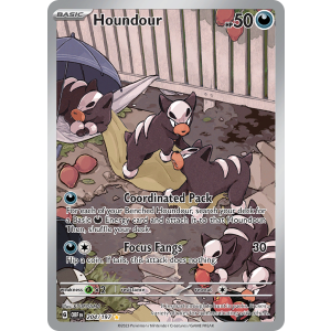 Illustration Rare Houndour 204/197 Pokemon TCG Scarlet & Violet Obsidian Flames