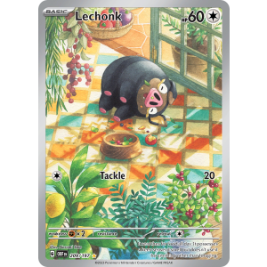 Illustration Rare Lechonk 209/197 Pokemon TCG Scarlet & Violet Obsidian Flames