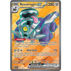 Ultra Rare Revavroom ex 216/197 Pokemon TCG Scarlet & Violet Obsidian Flames