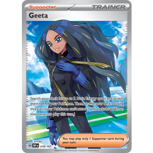 Ultra Rare Geeta 218/197 Pokemon TCG Scarlet & Violet Obsidian Flames