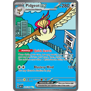 Special Illustration Rare Pidgeot ex 225/197 Pokemon TCG Scarlet & Violet Obsidian Flames