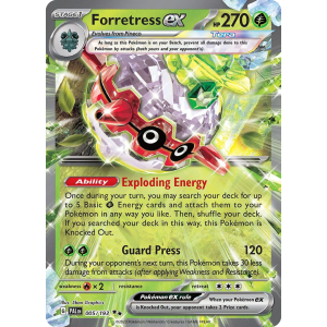 Double Rare Forretress ex 5/193 Pokemon TCG Scarlet & Violet Paldea Evolved