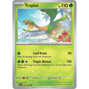 Tropius 7/193 Pokemon TCG Scarlet & Violet Paldea Evolved