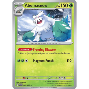 Abomasnow 11/193 Pokemon TCG Scarlet & Violet Paldea Evolved