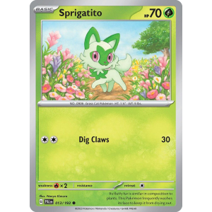 Sprigatito 13/193 Pokemon TCG Scarlet & Violet Paldea Evolved