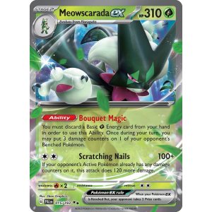 Double Rare Meowscarada ex 15/193 Pokemon TCG Scarlet & Violet Paldea Evolved